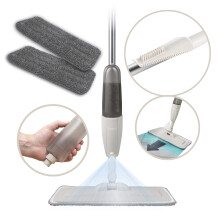 Tower Cavaletto Spray Mop with Anti-Leak Bottle and 2x Microfibre Pad, Latte, T769000MSH