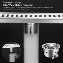 304 Steel Rectangular Shower Floor Drain 40cm