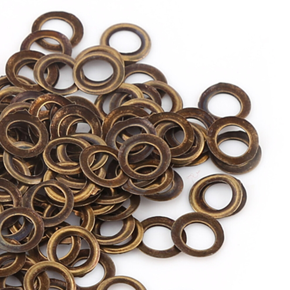 Pack Of 100 Brass Eyelets With Metal Washers 7444352924264