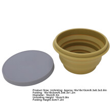 Collapsible Silicone Bowl with Lid for Outdoors