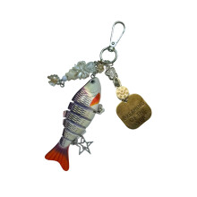 Innovative Bionic Fishing Baits Keychain with-pattern E1