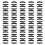 High Strength Concealed Plastic Fasteners 50 set for Home-P10 1