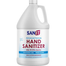 Gel Hidratante Desinfectante de Manos Sanit 70% Alcohol - Mata 99.99% Germenes, Con Vitamina E y Aloe Vera