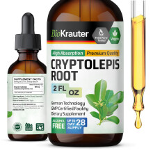 BIO KRAUTER Extrait de Cryptolepis Sanguinolenta - Teinture Végétalienne pour le Soutien Immunitaire - 2 Fl.Oz.