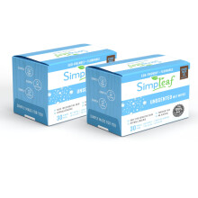 Simpleaf Flushable Ongeparfumeerde Natdoekjes | Parabeen & Alcoholvrij | Hypoallergeen & Veilig voor Gevoelige Huid | Kalmerende Aloë Vera Formule