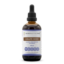 Secrets of the Tribe Druivenpit Tinctuur Alcoholvrije Vloeibare Extract, Druif (Vitis Vinifera) Gedroogde Pit (4 FL OZ)