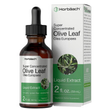 Horbach Olive Leaf Extract Liquid | 2 fl oz | Super Strength | Alcohol Free, Vegetarian, Non-GMO, Gluten Free