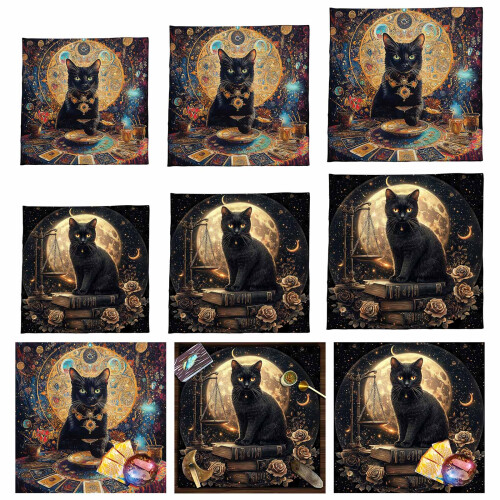 Multifunctional Divinations Table Cloth Board Game-A 75x75cm 2