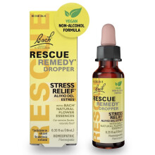 RESCUE Bach Remedy Dropper 10mL, Naturlig Stresslindring, Homeopatisk Blomextrakt, Vegansk, Gluten & Sockerfri