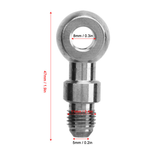 Straight Brake Banjo Fitting 8mm ID