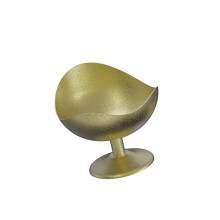 High Footed Stainless Steel Dessert Dish Goblet Cup-Gold Short