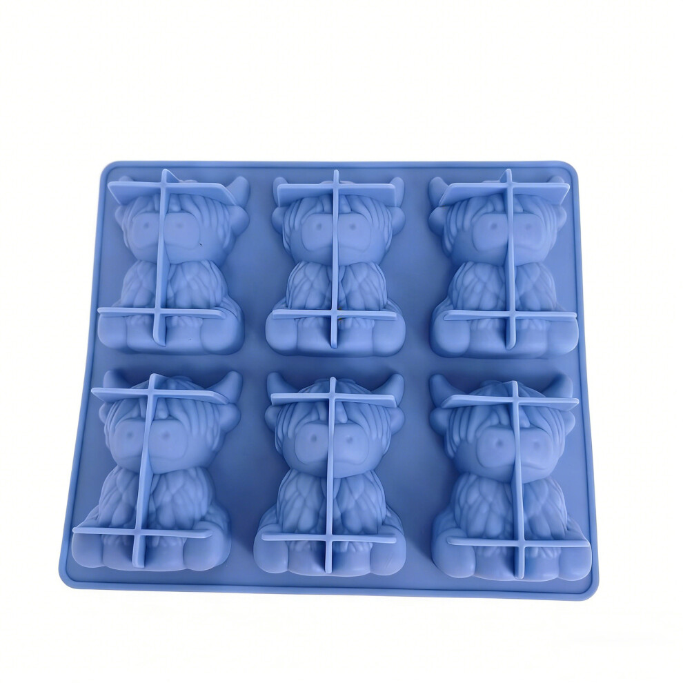 Innovative Ice Cubes Tray In Highlands Cow Design Great For Gift 7755000536037