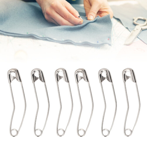 2in Curved Safety Pins 200 Count Bulk