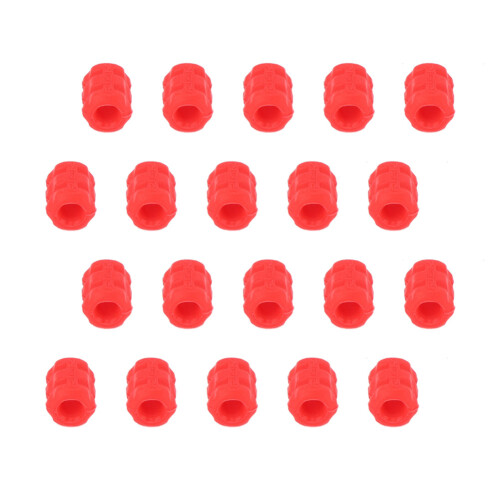 RC121 Silicone Bike Frame Sleeves 20 Pack Red 2