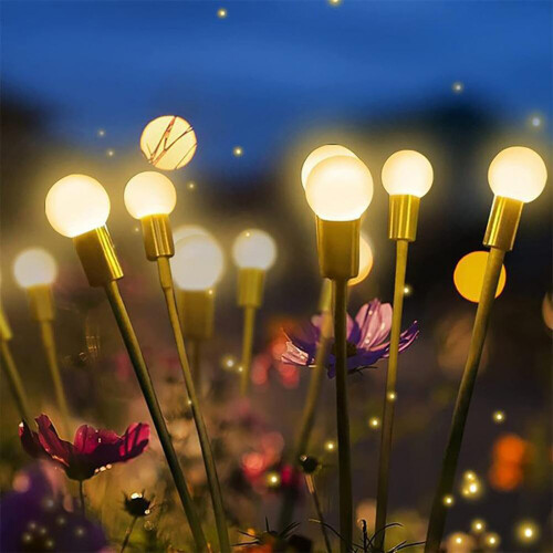 Solar Decorative Firefly Lamp 6 Head 2pk 1