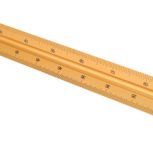 30cm Multifunction Triangle Ruler Gold