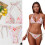 2 Piece Tankini Set Soft Stretchy Fabric Adjustable Belt-Red M 4