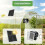 Solar Panel Powered 12V Exhaust Fan With AntiMosquito Cover For 6