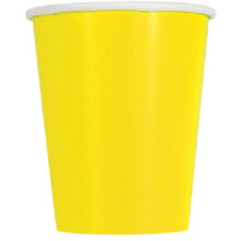 Neon Yellow Paper Cups (Pack of 8)