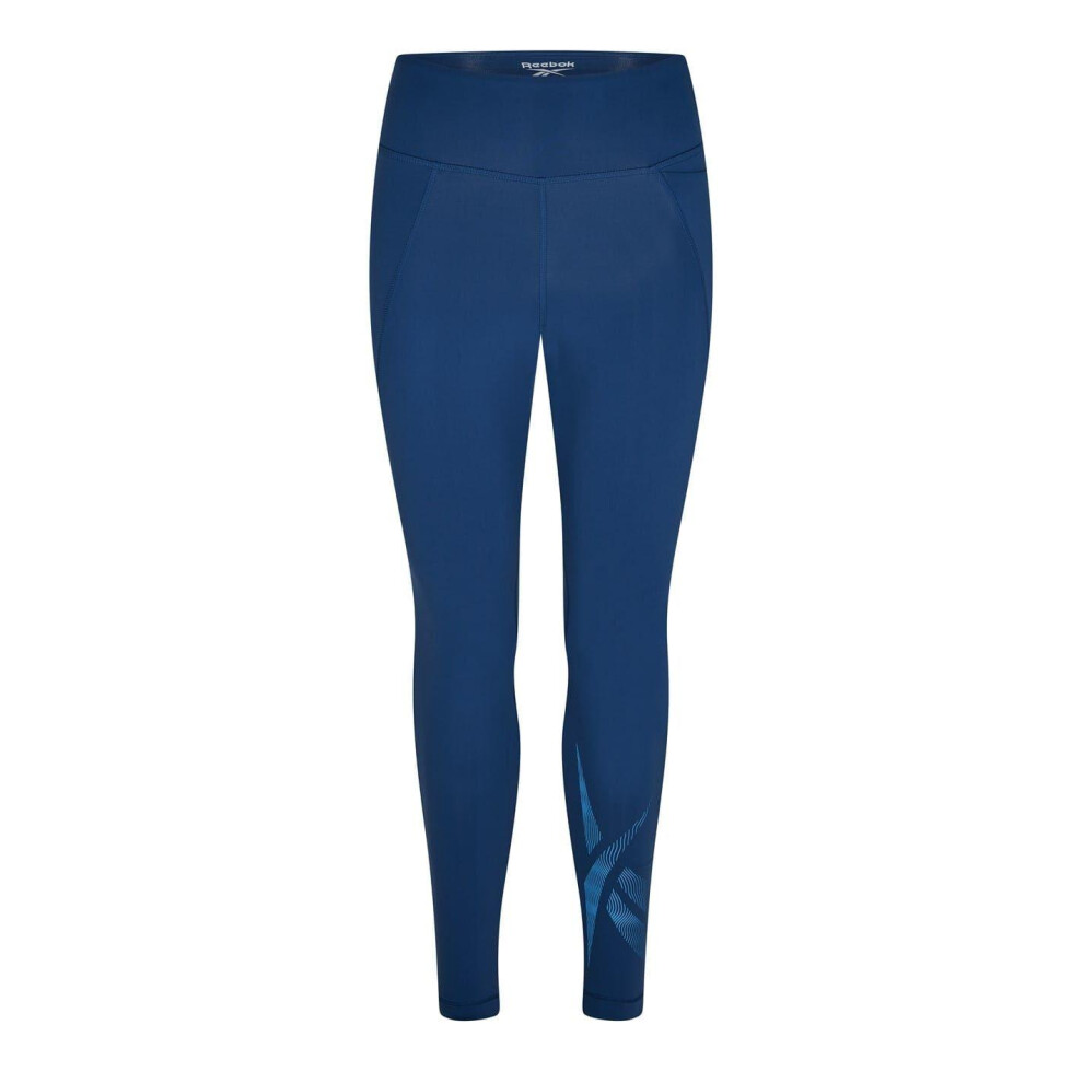 Reebok Womens/Ladies Fitness Slim Leggings Blue