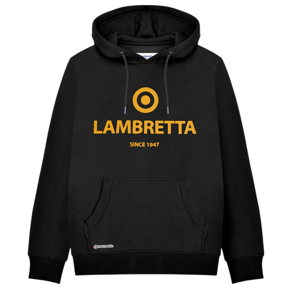 Lambretta (4Xl, ) Mens Target Logo Hoodie Black