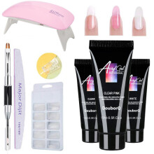 (10#) Poly gel manicure quick-drying phototherapy gel multi-color extension gel 15ml set