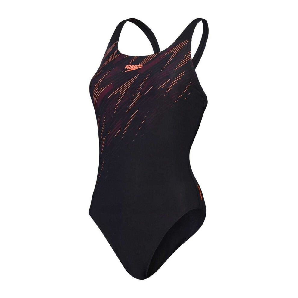 Speedo Womens/Ladies Hyper Boom Placement Graphic Print One Piece Swimsuit