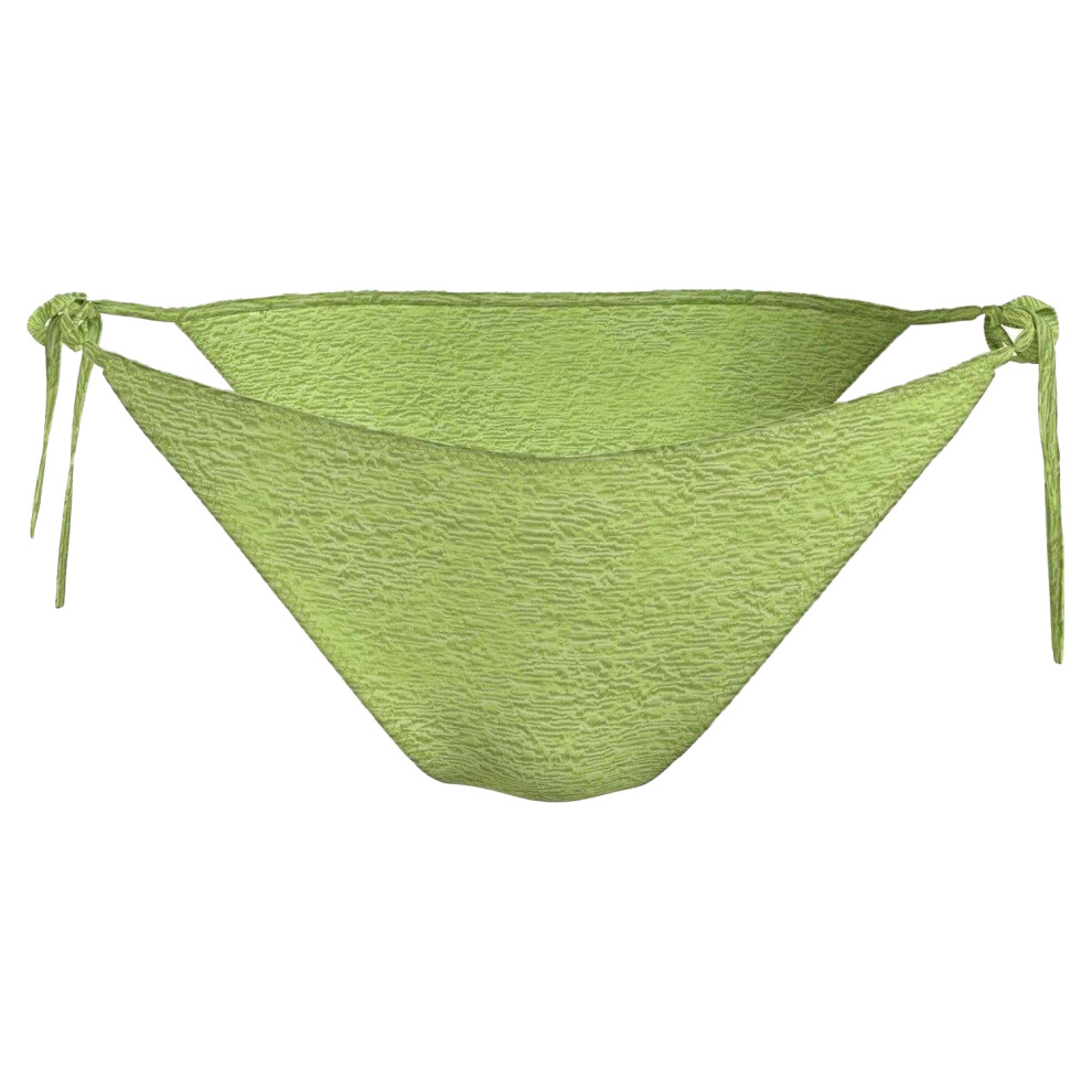 Calvin Klein (12 Uk, Sharp ) Womens/Ladies Textured Bikini Bottoms Green
