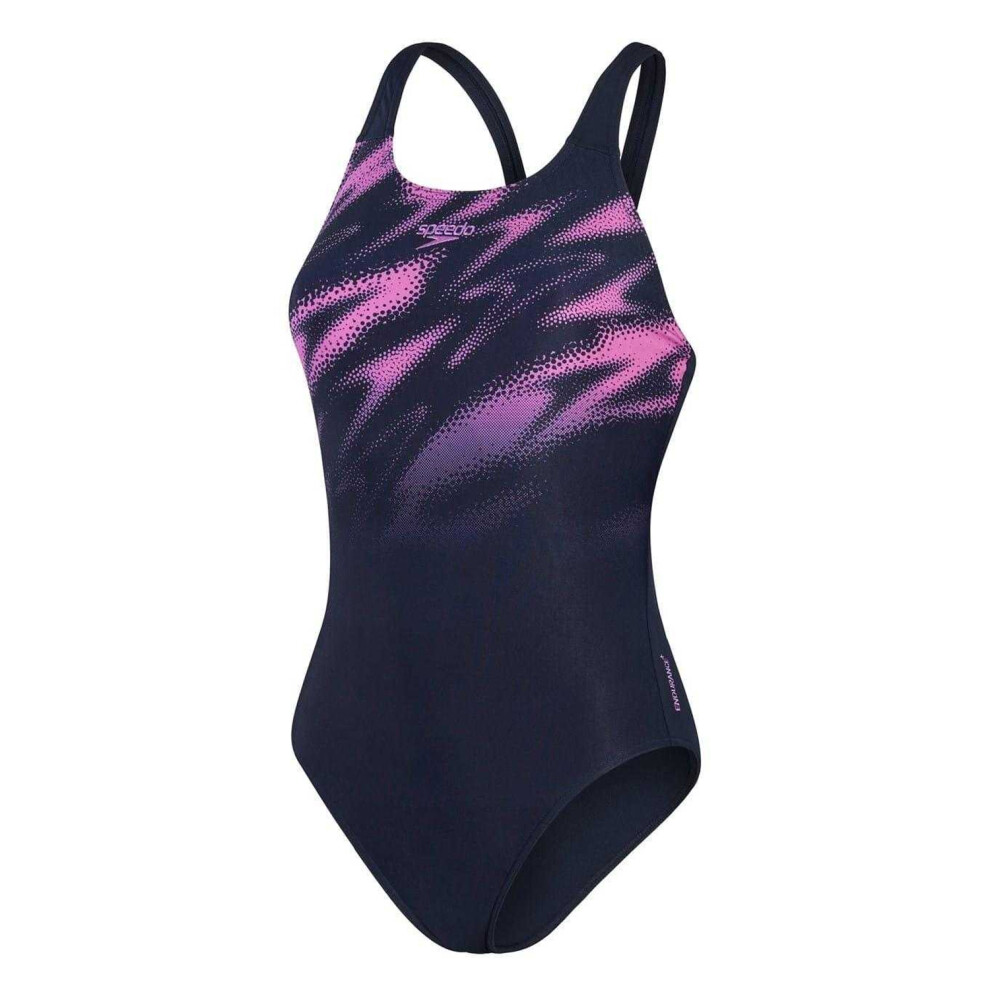 Speedo Womens/Ladies Hyper Boom Graffiti One Piece Swimsuit