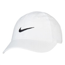 (One Size, White) Nike Baby Swoosh Cotton Twill Baseball Cap