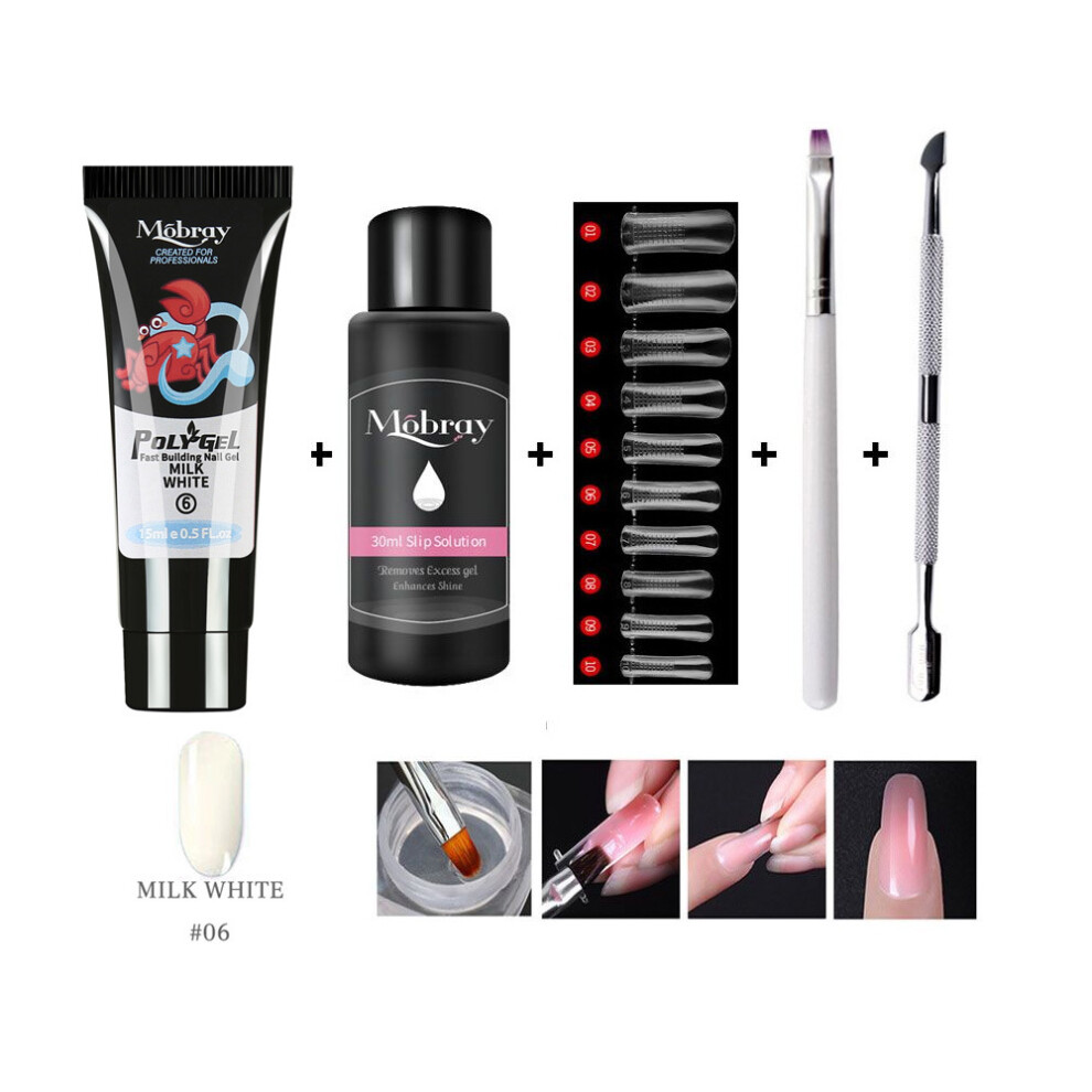 (6#) Poly gel manicure quick-drying phototherapy gel multi-color extension gel 15ml set