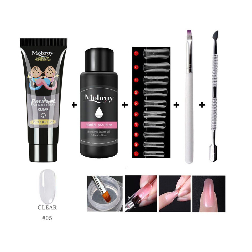 (5#) Poly gel manicure quick-drying phototherapy gel multi-color extension gel 15ml set