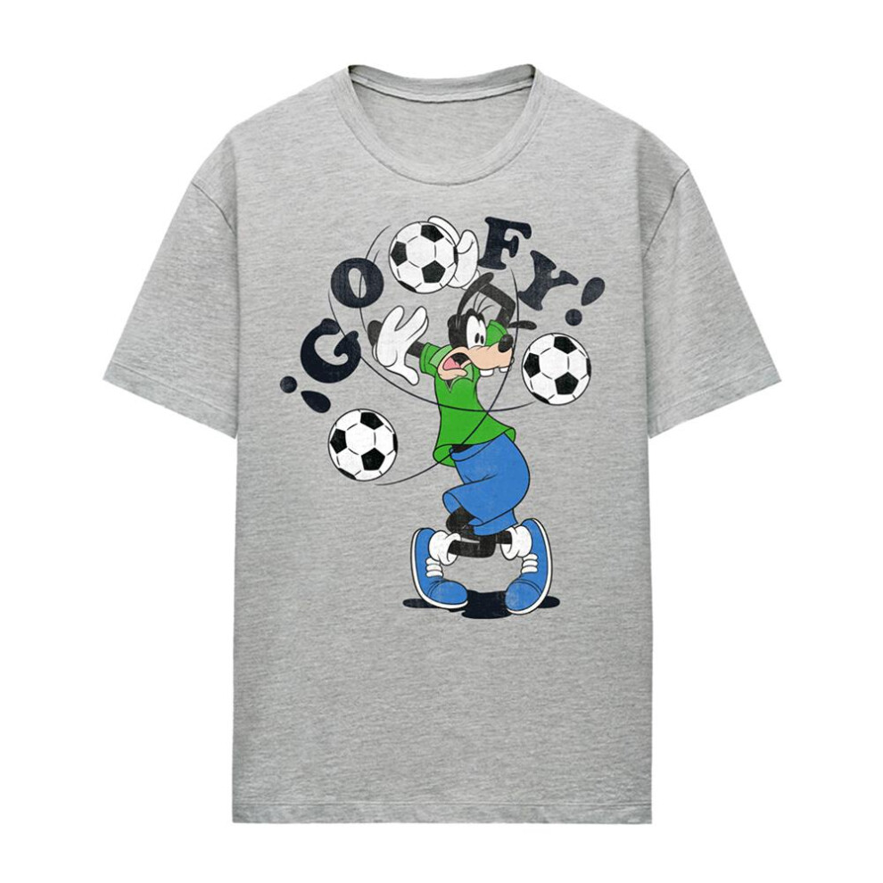 Disney (Xxl, Athletic Heather) Womens/Ladies Goofy T-Shirt Multicoloured