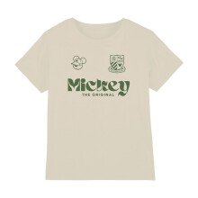 (9-11 Years, Natural) Disney Childrens/Kids USA Mickey Mouse Crest Football T-Shirt