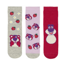(9 UK Child-12 UK Child, Pink) Disney Girls Lotso Toy Story Socks Set (Pack of 3)
