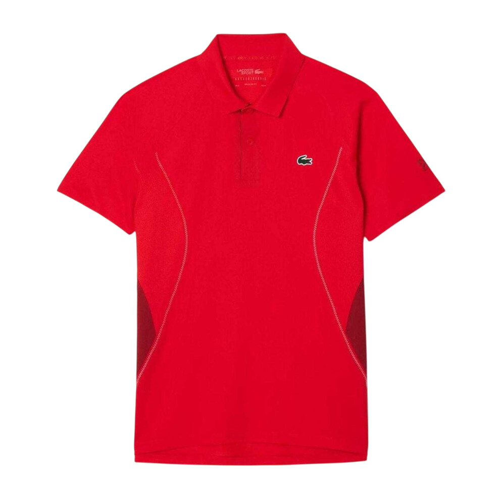 Lacoste (Xl, ) Mens Tennis X Novak Djokovic Regular Polo Shirt Red