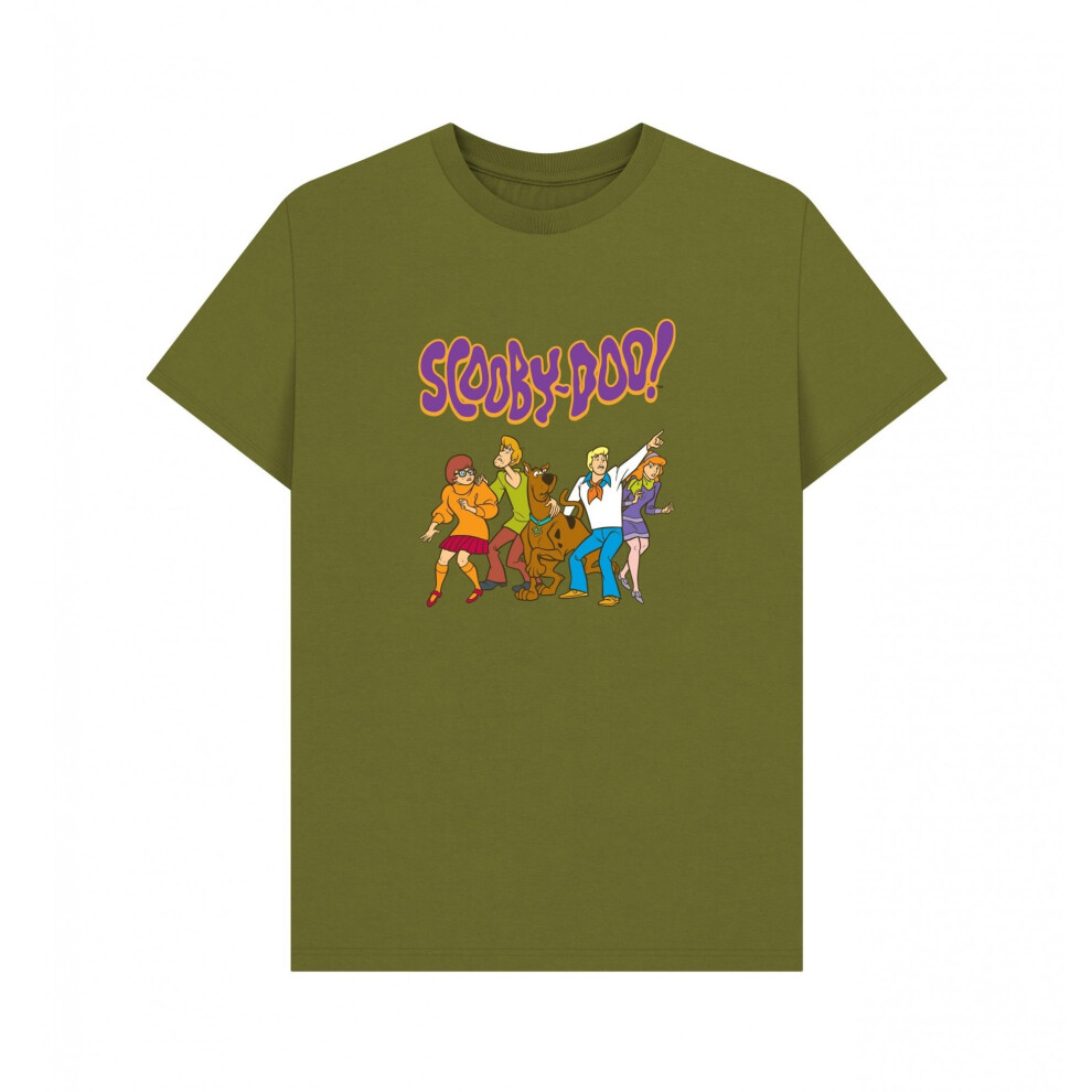 Scooby Doo (Xxl, Moss ) Unisex Adult Gang T-Shirt Green