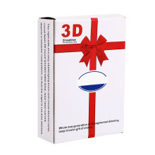 1Stk LED Herz 3D Illusionslampe Weiß Mit 7 Farbwechsel Touch Licht