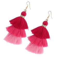 Boho Ohrringe Bohemian Schmuck Hängende Mehrreihige Fadenohrringe