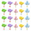 30Stk Multifunktionale Blumennägel Resin Wandstecker 1