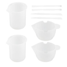 8Stk Silikon Dispensing Cups Weiß Für Pigment & Aufbewahrung