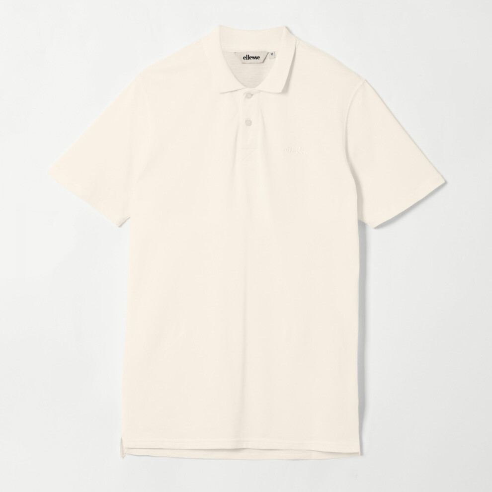 Ellesse (S, Off ) Mens Senago Polo Shirt White