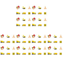 72 Teile Kinder Geburtstagsparty Verkehrsmittel Cake Toppers Spieße