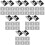 48Pcs Mirror Holder Clips Wall Mount Stainless Steel Silver Finish 7