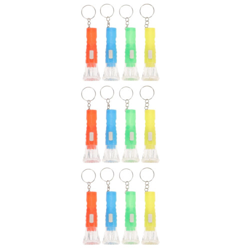 30Pcs Assorted Color Mini Torch Flashlight Keychain Portable 1
