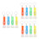30Pcs Assorted Color Mini Torch Flashlight Keychain Portable 5