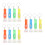 30Pcs Assorted Color Mini Torch Flashlight Keychain Portable 7
