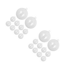 40 stk transparente kugeln 5 cm für weihnachts- & partydeko
