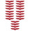 20Pcs Red Metal Eagle Car Stickers Durable Auto Emblems 2