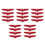 20Pcs Red Metal Eagle Car Stickers Durable Auto Emblems 3